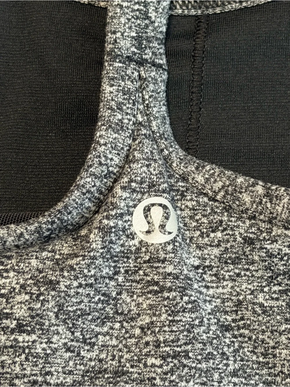 Lululemon Women’s Tank Top Size S Gray Heather Built-In Bra Strappy Yoga Athleti